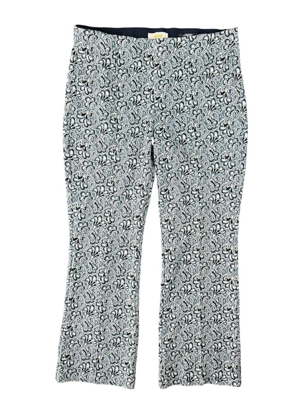 Maeve Anthropologie Margot Floral Jacquard Kick Flare Crop Pants Women’s Small